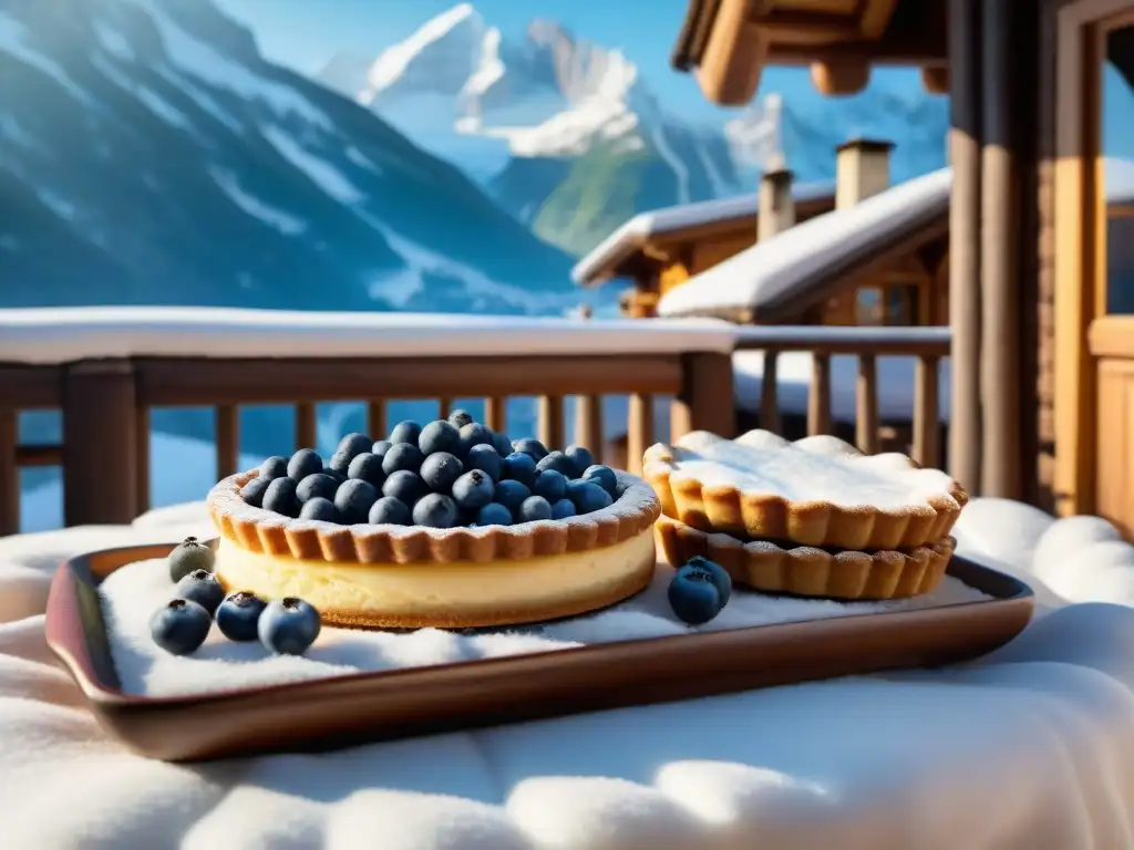 Un acogedor chalet de madera en los Alpes franceses, con deliciosos platos típicos alpinos y una atmósfera cálida y acogedora