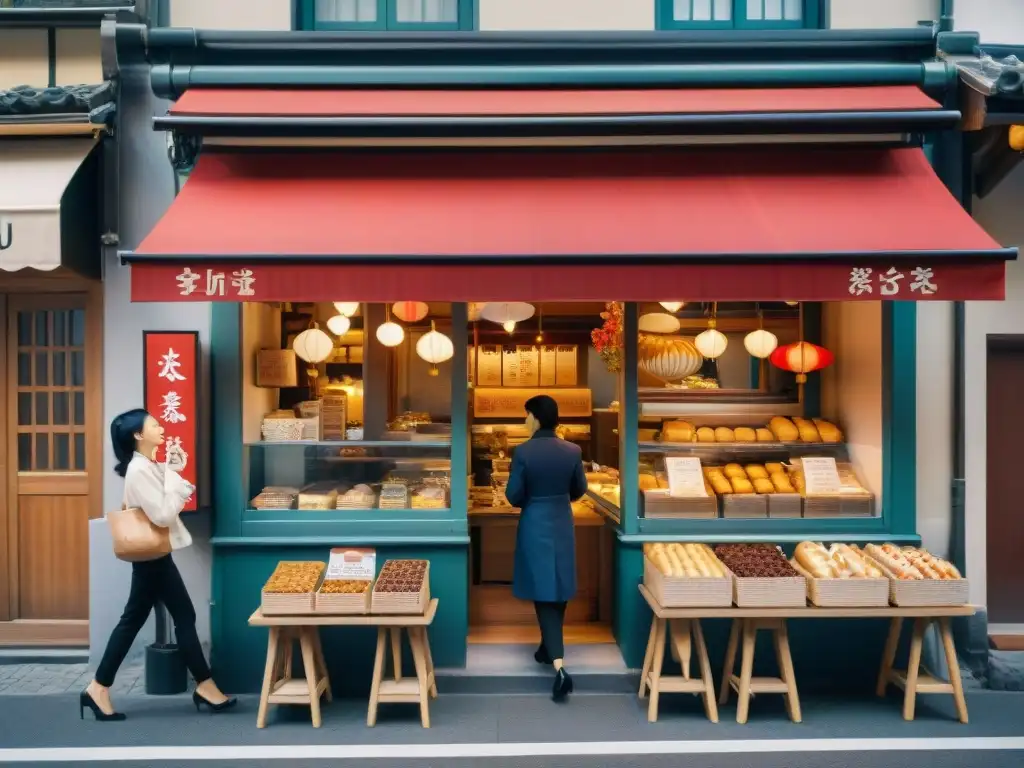 Un animado cruce en Tokio, Japón: cocina francesa tradicional influenciada globalmente