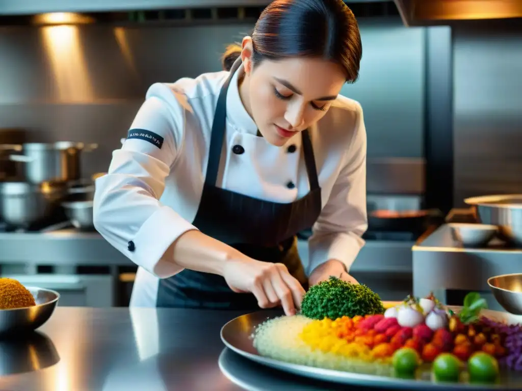 AnneSophie Pic innovando la gastronomía francesa con maestría en su restaurante