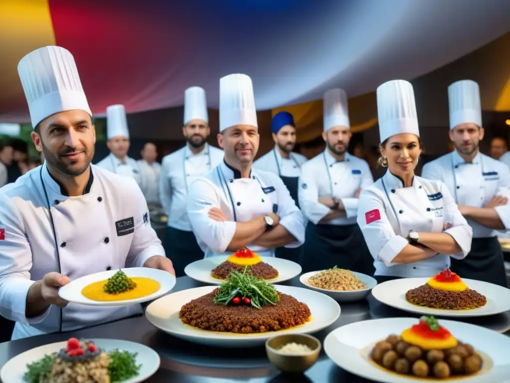 Apasionante concurso gastronómico en Francia: chefs compiten entre ingredientes, utensilios y miradas atentas de jueces