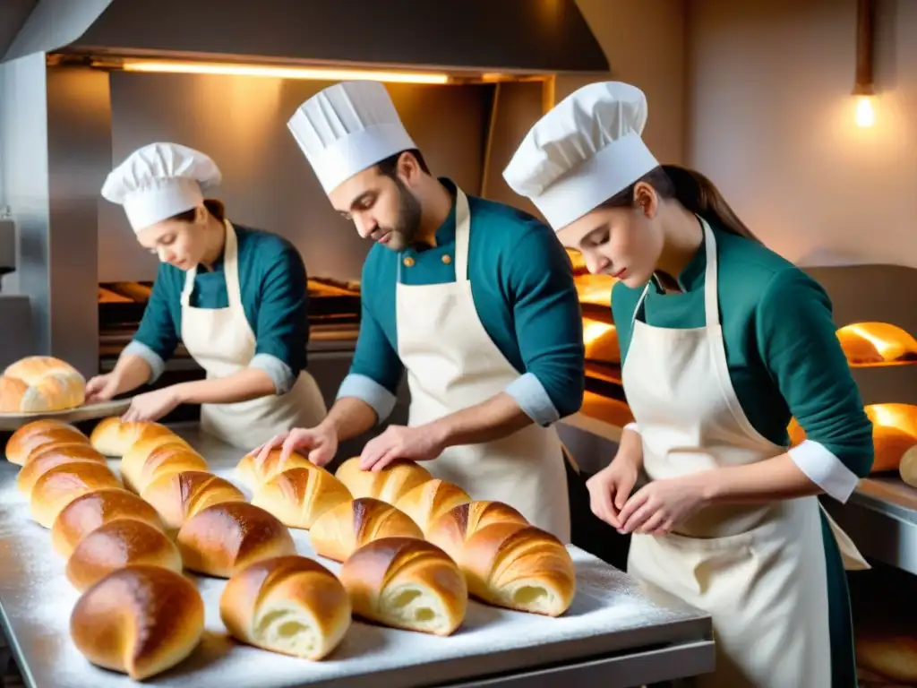 Apasionante taller de panadería francesa: estudiantes elaboran croissants y pan rústico bajo la guía de un panadero experto