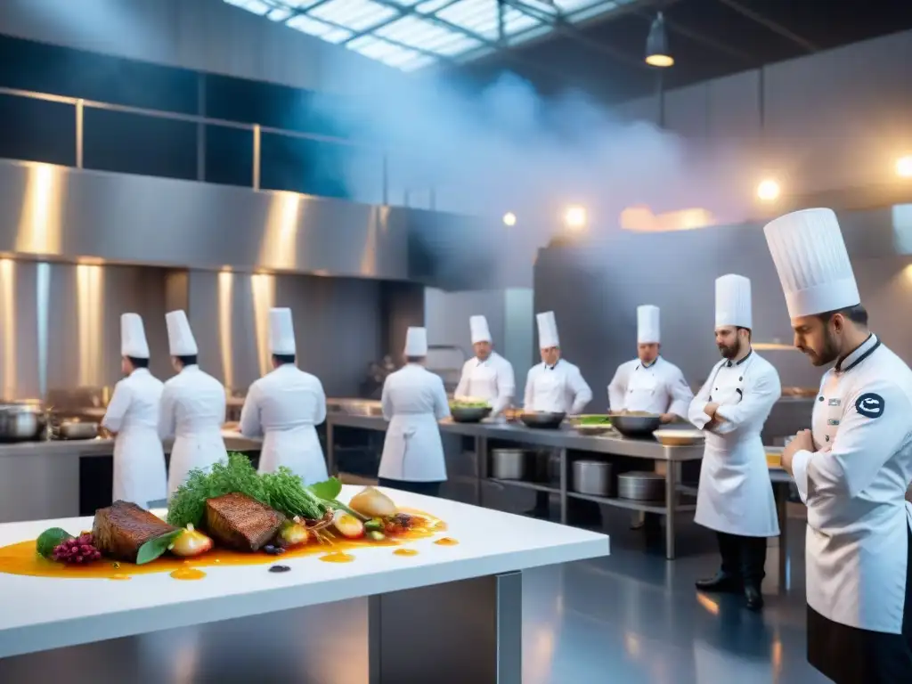 Apasionantes concursos culinarios innovadores en Francia con chefs creativos y determinados en acción