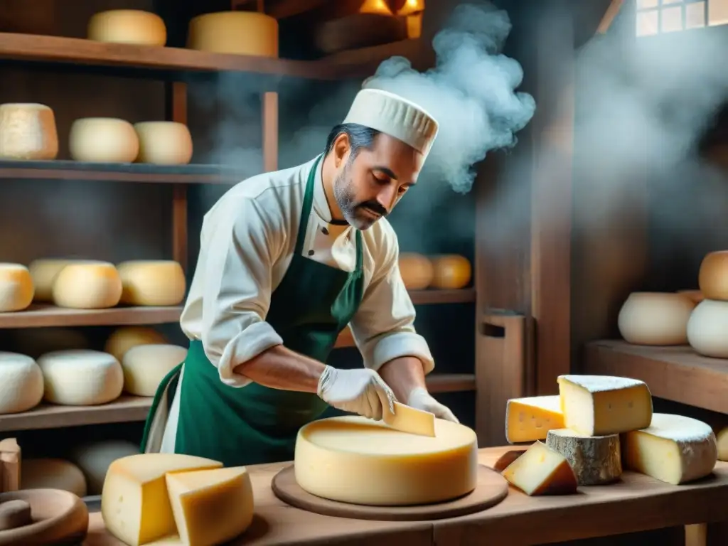 Artesanía gastronómica en la elaboración de Queso Saint Nectaire en Auvernia: tradición y maestría