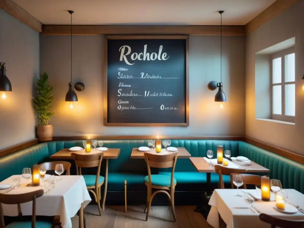 Descubre la atmósfera acogedora de un bistró secreto en La Rochelle con elegante gastronomía francesa