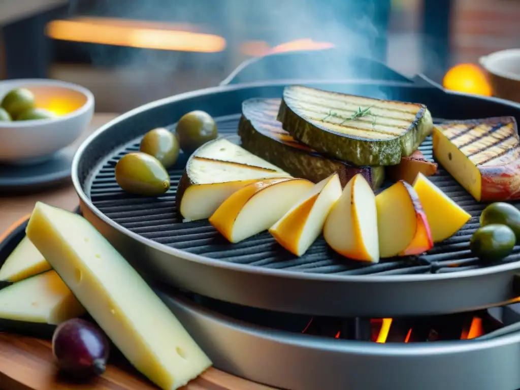 Disfruta de una auténtica experiencia culinaria francesa con el raclette grill en acción