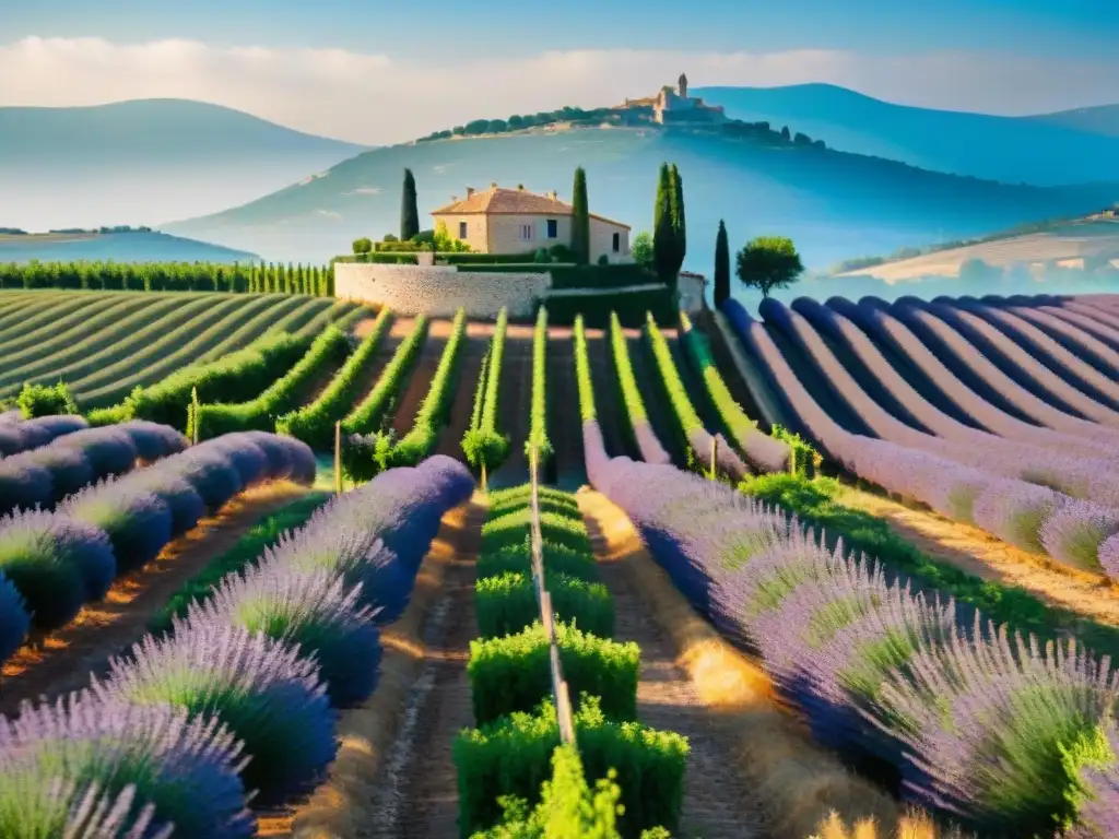 Descubre la belleza de la campiña provenzal en bicicleta, con viñedos, lavanda y casas rurales