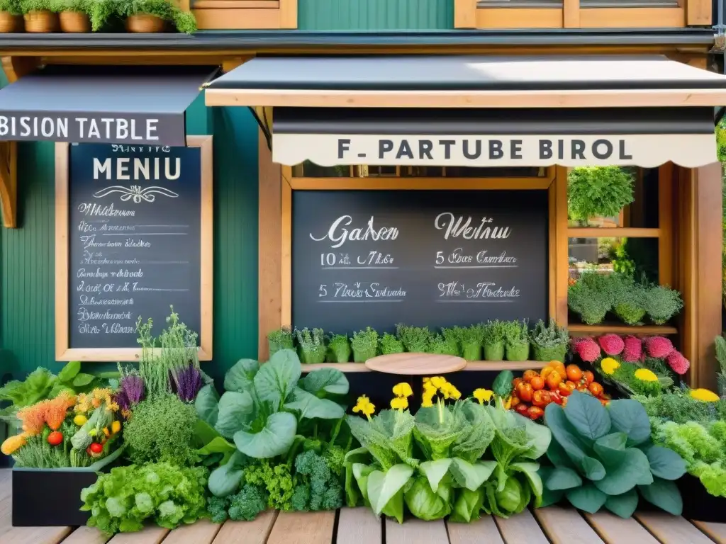 Un bistró parisino transformado en un oasis permacultural vibrante con recetas francesas innovadoras