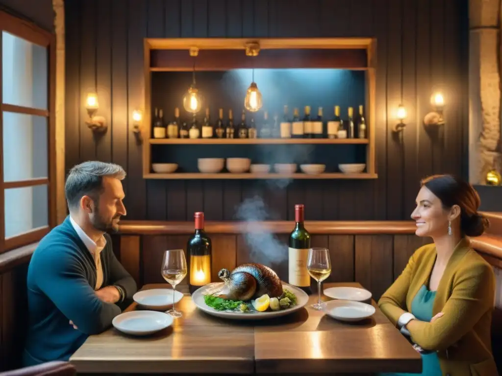 Bistró secreto en Nantes: ambiente acogedor con decoración rústica, vinos y platos tradicionales