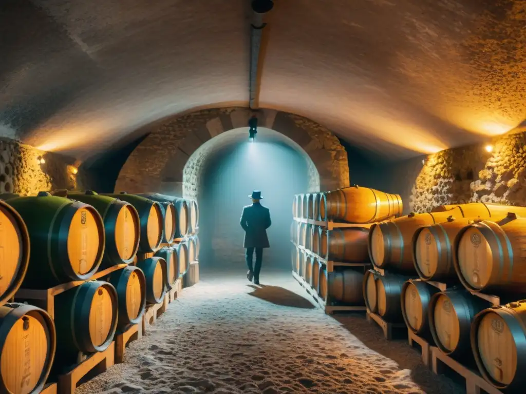 Explorando las bodegas de una prestigiosa casa de Champagne en Francia, donde la historia y el lujo se fusionan en cada rincón