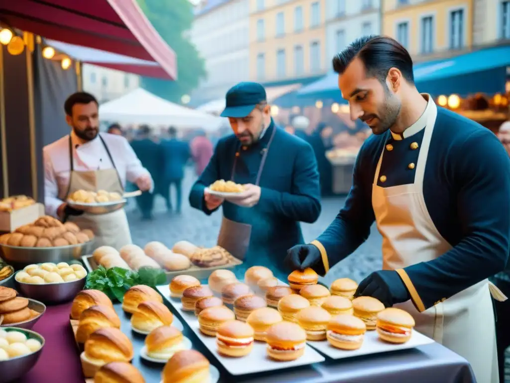 Disfruta del bullicio del Festival de Gastronomía de Lyon con sus delicias francesas en una calle vibrante