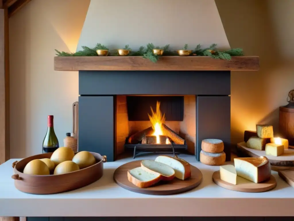 Cálido bodegón de cocina francesa en Dordoña con gastronomía tradicional