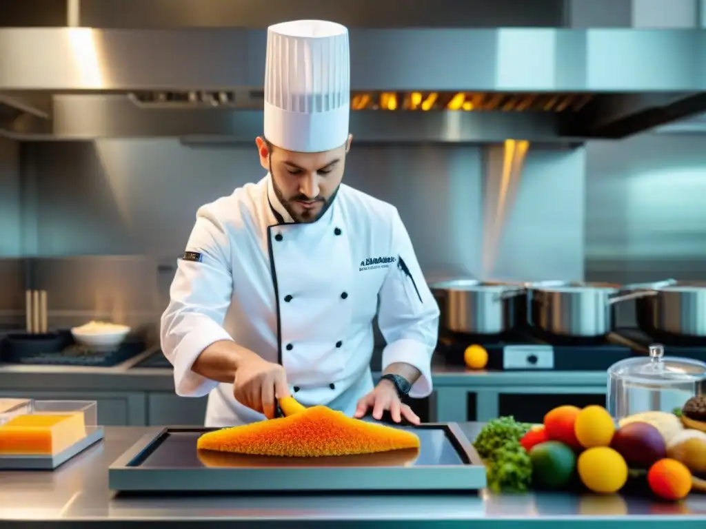 Chef de alta cocina francesa usando impresora 3D para crear obras comestibles