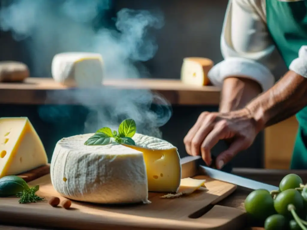 Un chef artesano crea un queso vegano francés innovador con técnicas tradicionales