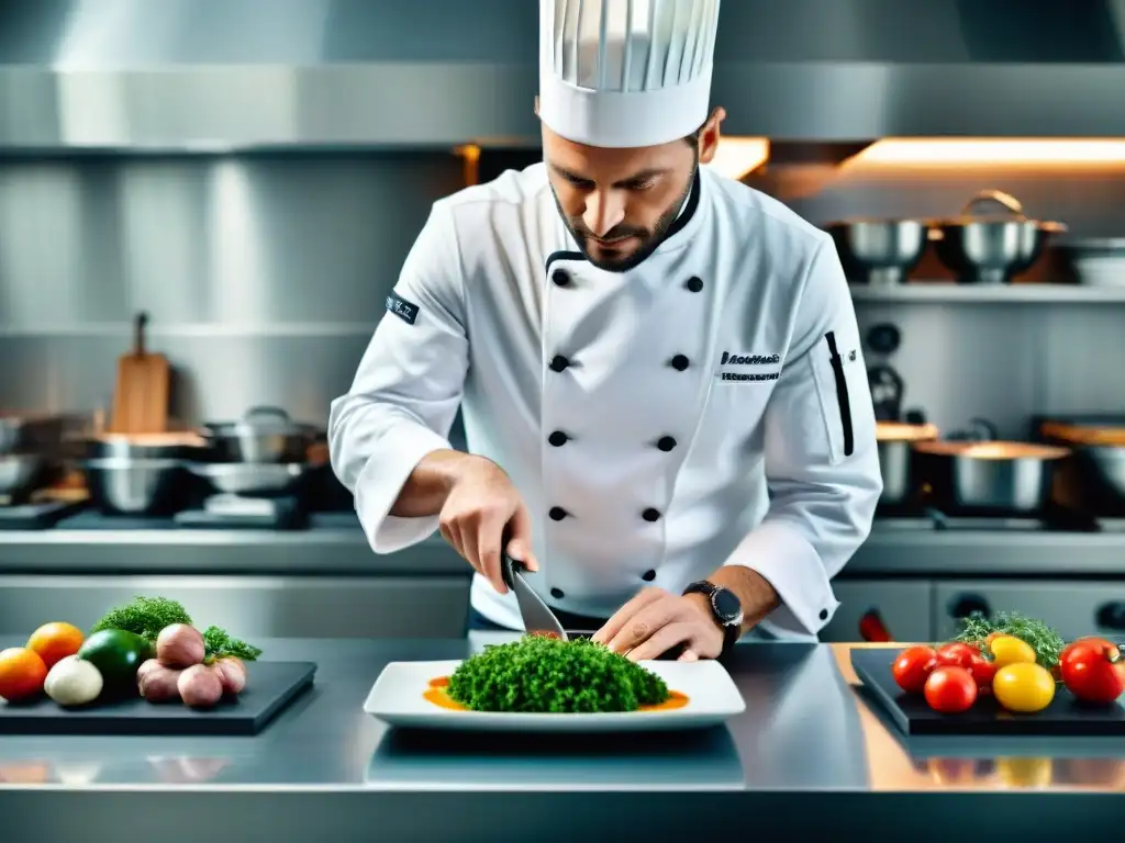 Chef francés redefiniendo cocina tradicional con innovación y sofisticación en cocina contemporánea