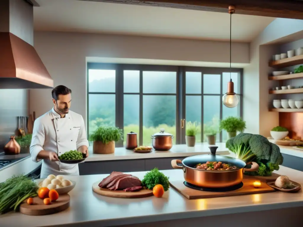 Un chef francés prepara Coq au Vin con un robot de cocina