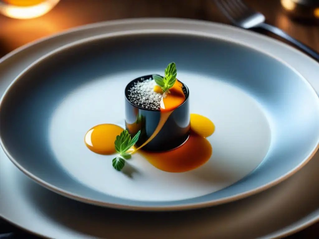 Un chef francés de estrella Michelin crea una obra maestra moderna en una cocina minimalista, fusionando tradición y vanguardia culinaria