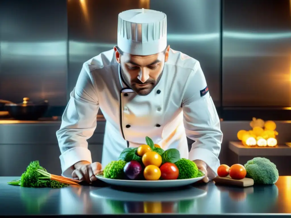 Un chef francés de estrella Michelin crea plato innovador en cocina moderna