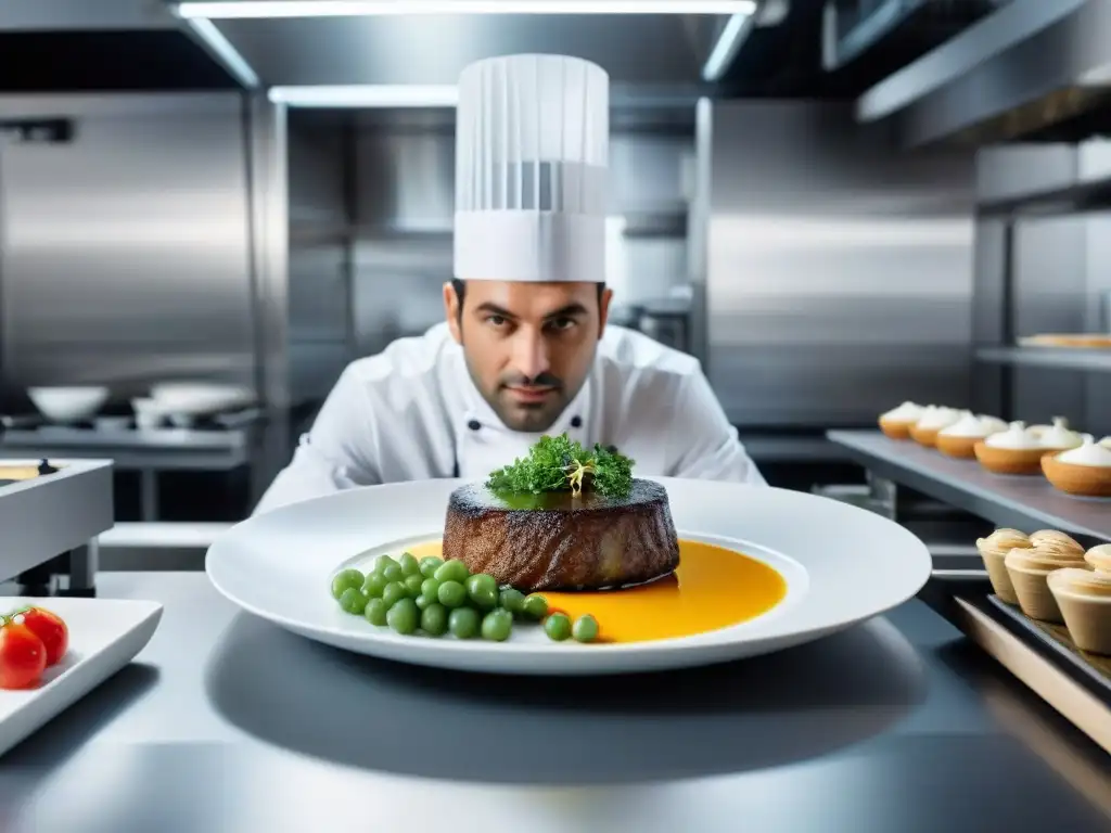 Un chef experto fusiona la gastronomía francesa tradicional con la innovación de la impresión 3D en una cocina de vanguardia