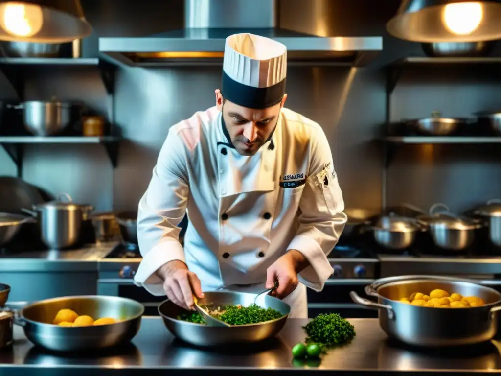 Un chef francés en una cocina parisina de la Segunda Guerra Mundial, influyente en la formación culinaria francesa