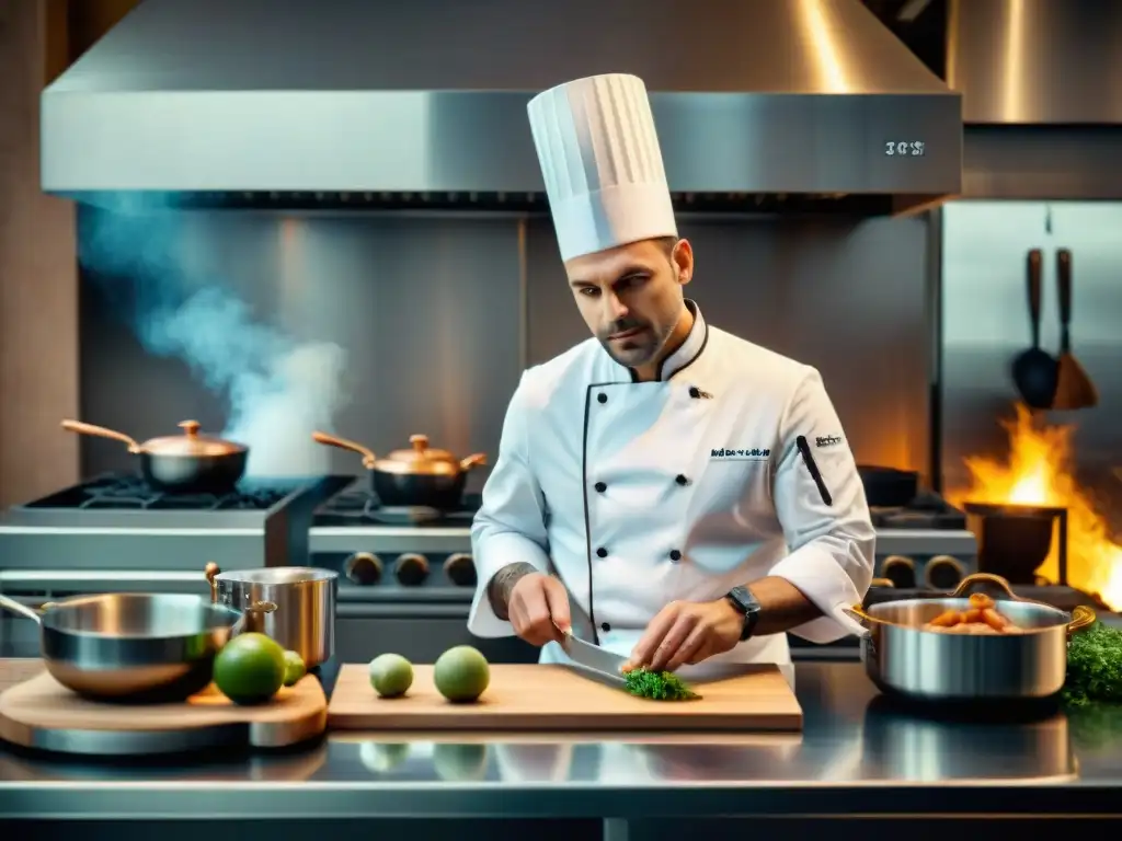 Un chef francés redefiniendo la cocina tradicional con técnicas innovadoras y herramientas modernas