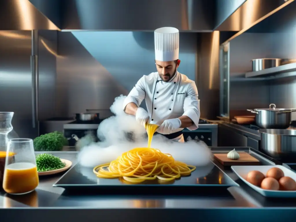 Un chef francés sellando ingredientes al vacío para cocinar en agua a baja temperatura