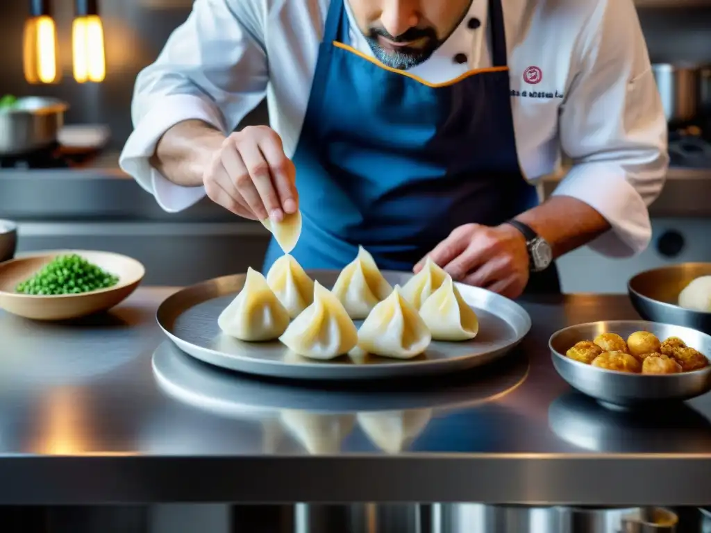 Un chef francés innovador crea dumplings con influencia francesa