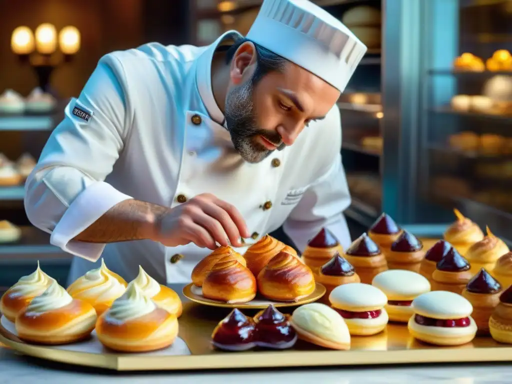 Un chef francés renombrado preserva con destreza la cocina francesa en una pastelería elegante