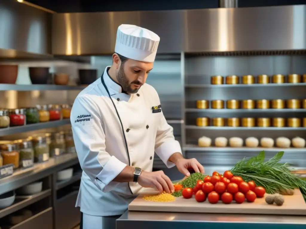 Un chef francés prepara una fusión culinaria innovadora, con influencias italianas