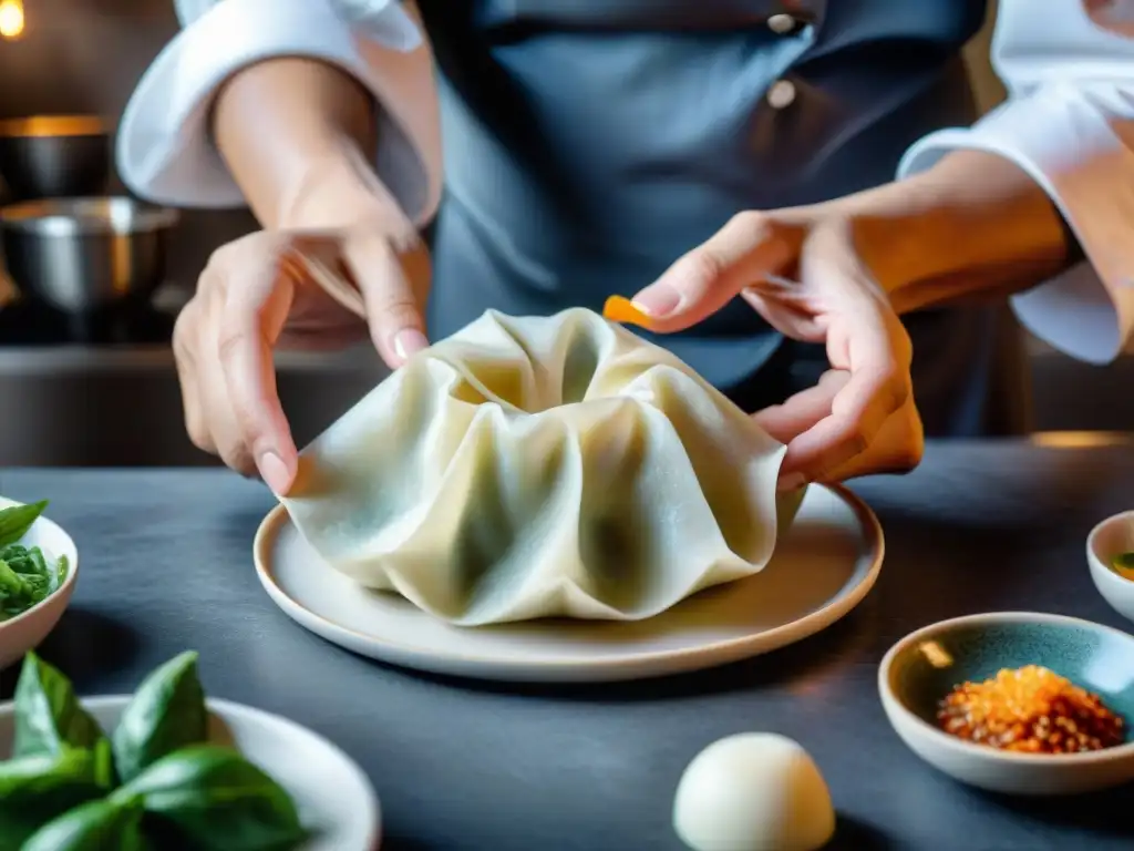 Un chef francés crea dumplings fusionados con influencia francesa y asiática