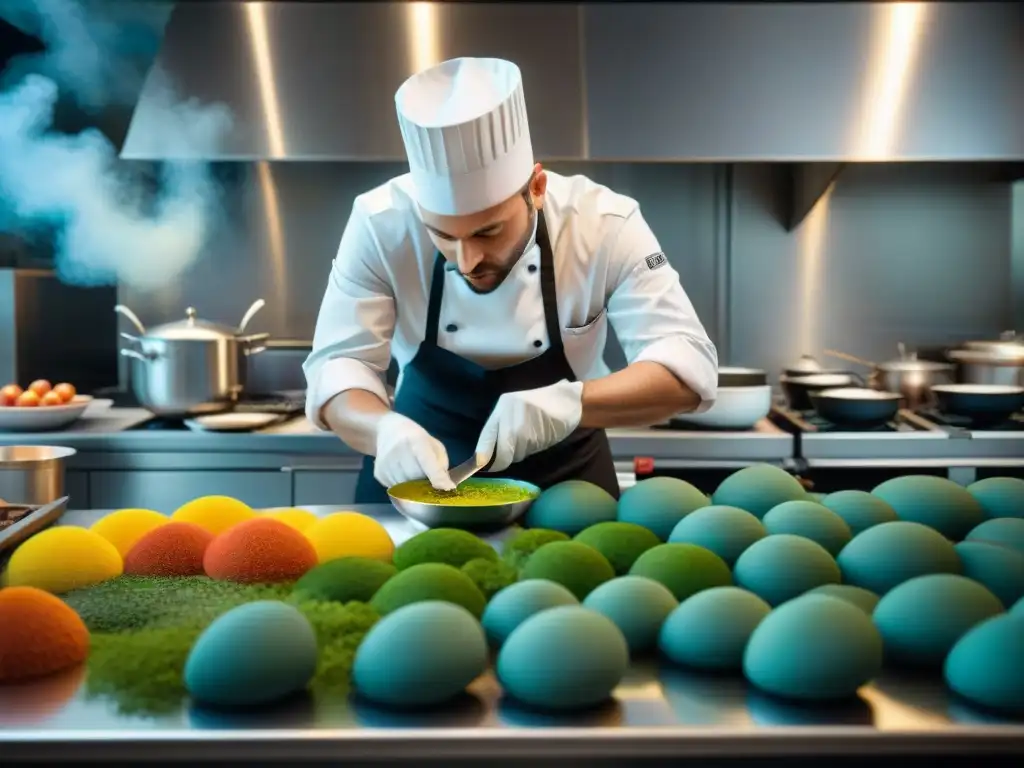 Chef francés crea una obra maestra culinaria rodeado de influencias artísticas, reflejando la conexión entre gastronomía y arte