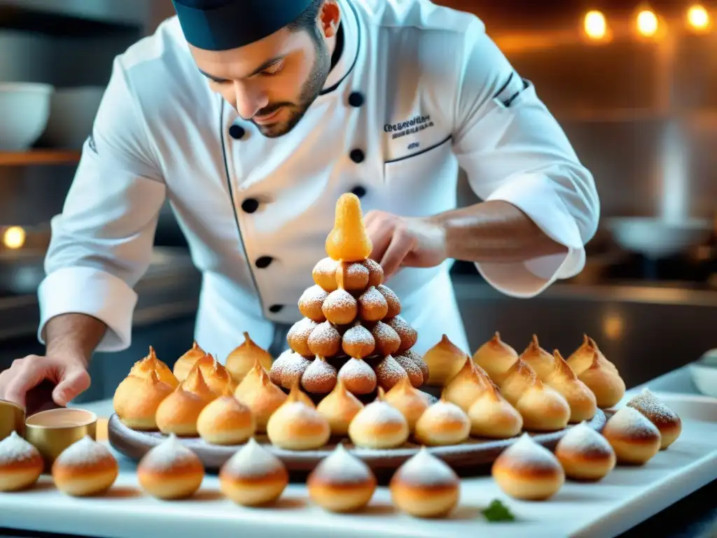 Un chef francés crea una obra maestra culinaria, en un taller de gastronomía francesa