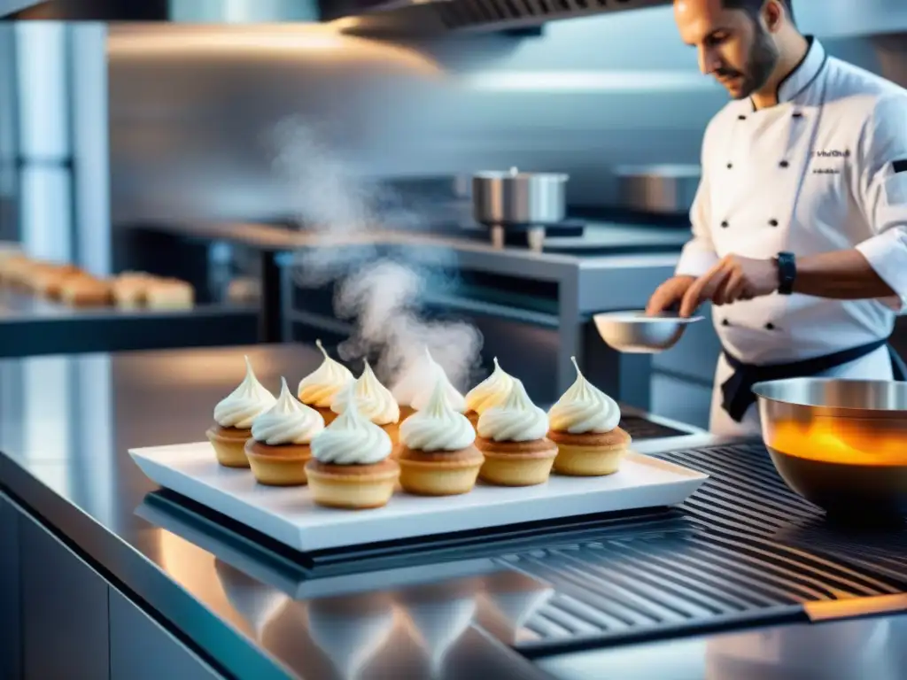 Un chef francés crea pastelería con impresión 3D en cocina moderna