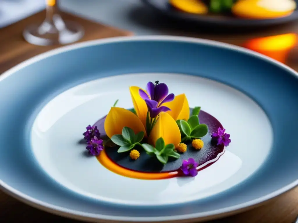 Chef francés con precisión prepara plato clásico rodeado de ingredientes frescos