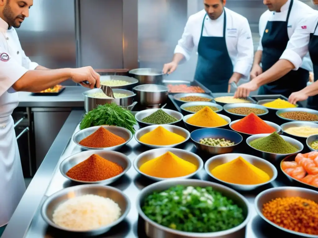 Chef preparando plato provenzal en restaurante emblemático Costa Azul gastronomía