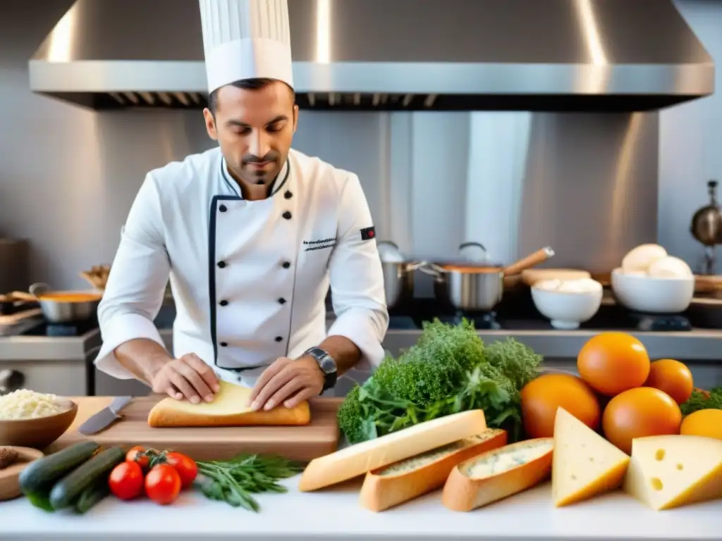 Un chef francés reinventa recetas clásicas en una cocina moderna con ingredientes tradicionales y saludables