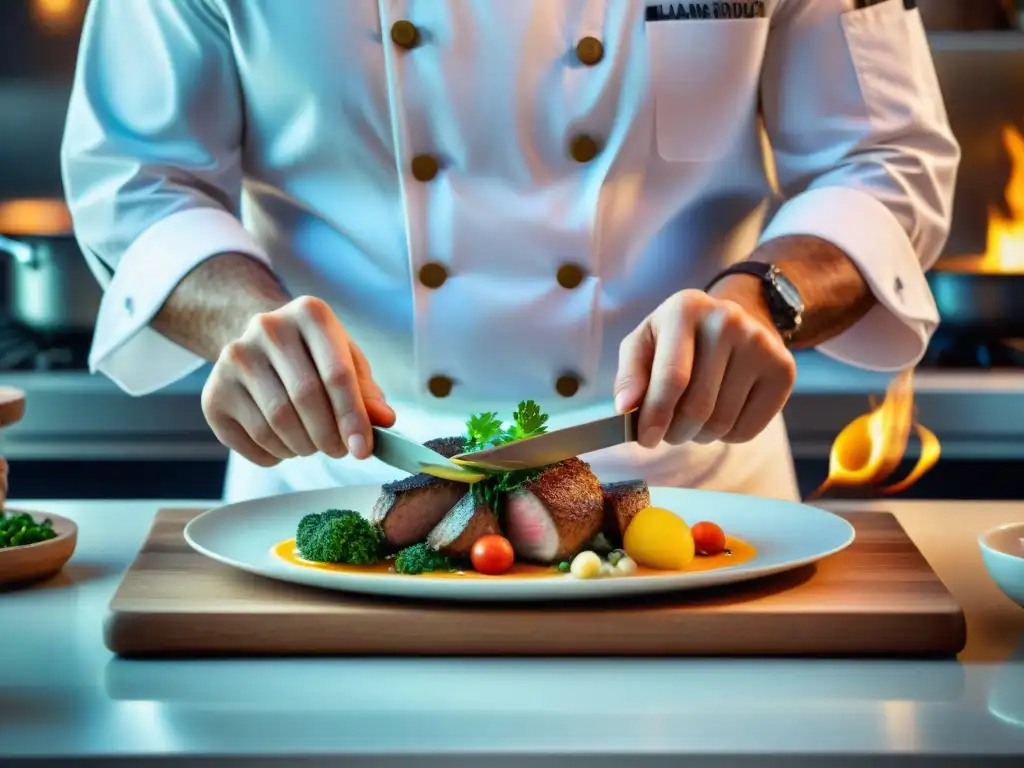 Un chef francés fusiona recetas tradicionales e innovación en un plato vibrante y artístico