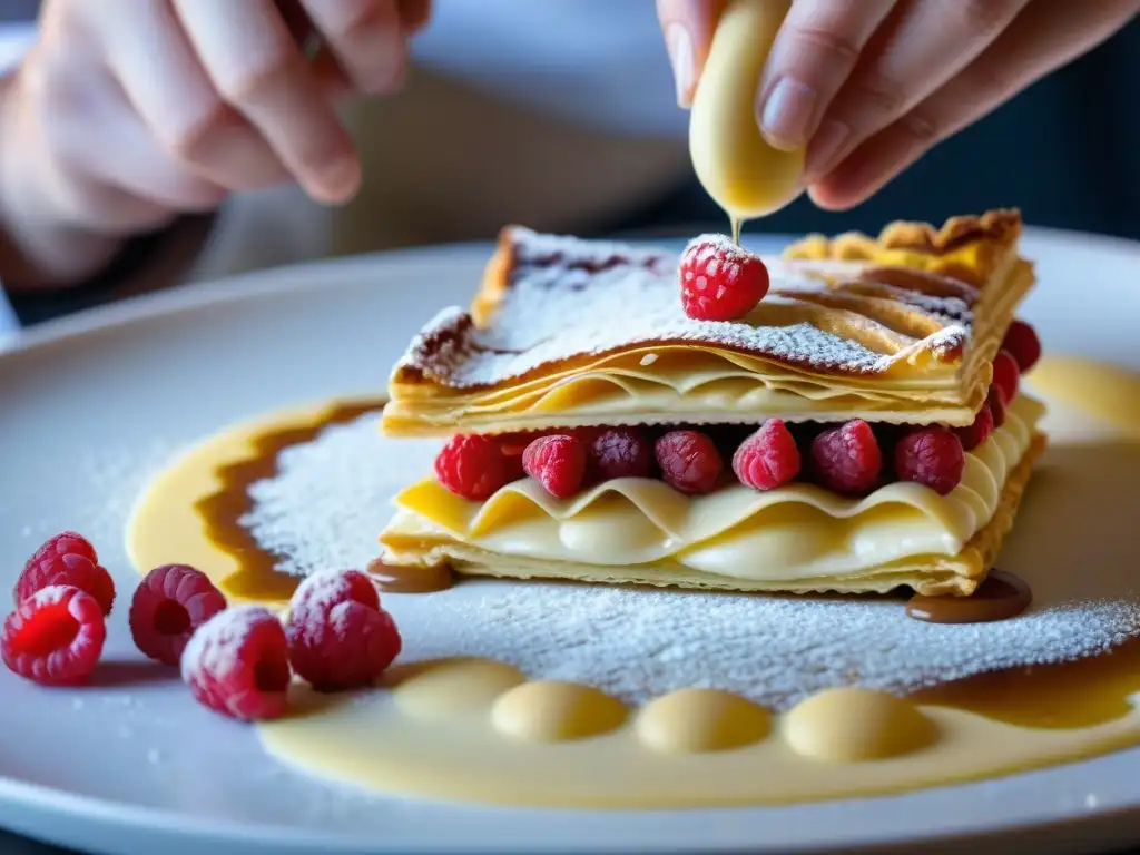 Un chef repostero crea un Millefeuille entre sabores asiáticos y franceses innovadores