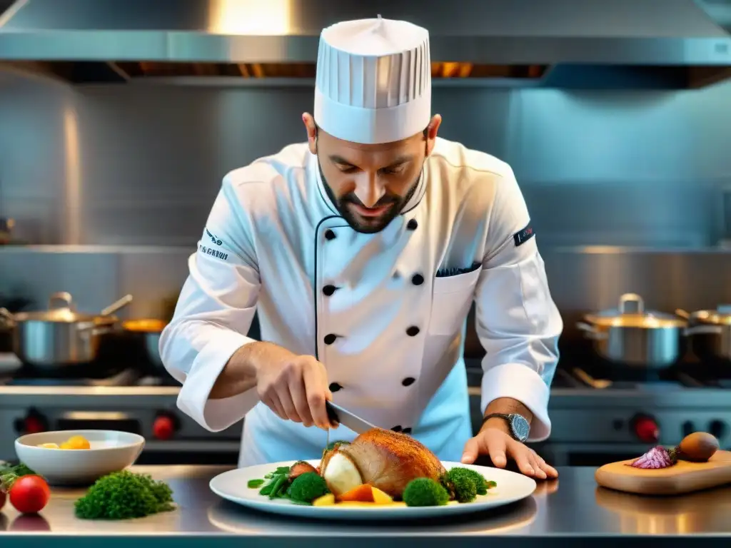 Un chef francés combina técnicas tradicionales con sabores globales en una cocina moderna