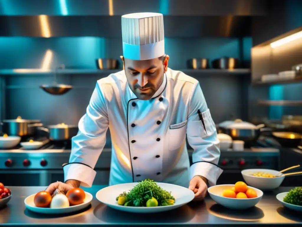 Un chef francés fusiona gastronomía tradicional y moderna en una cocina de vanguardia