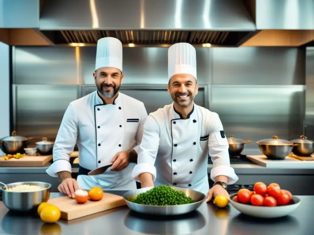 Dos chefs, uno francés y otro mediterráneo, colaboran en cocina moderna