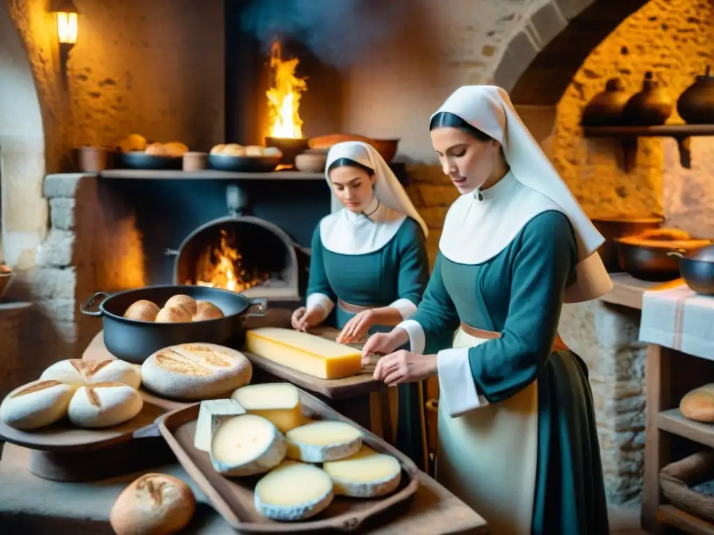 Cocina de convento francés: pan rústico, queso añejo y cazuelas burbujeantes