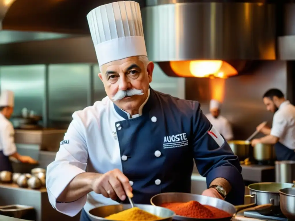 Auguste Escoffier en cocina francesa con chefs influencia culinaria