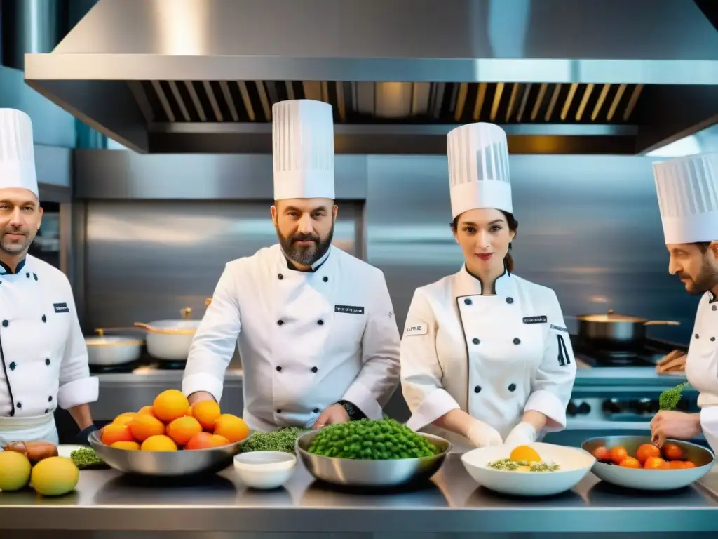 Cocina francesa: chefs crean platos inspirados en maestros como Monet y Degas en un bullicioso ambiente culinario