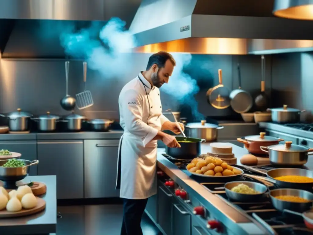 Cocina francesa en su esencia: Maestros culinarios preparan platos clásicos con precisión y pasión