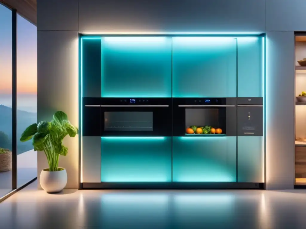 Una cocina futurista en Francia con domótica integrada, elegante y tecnológica