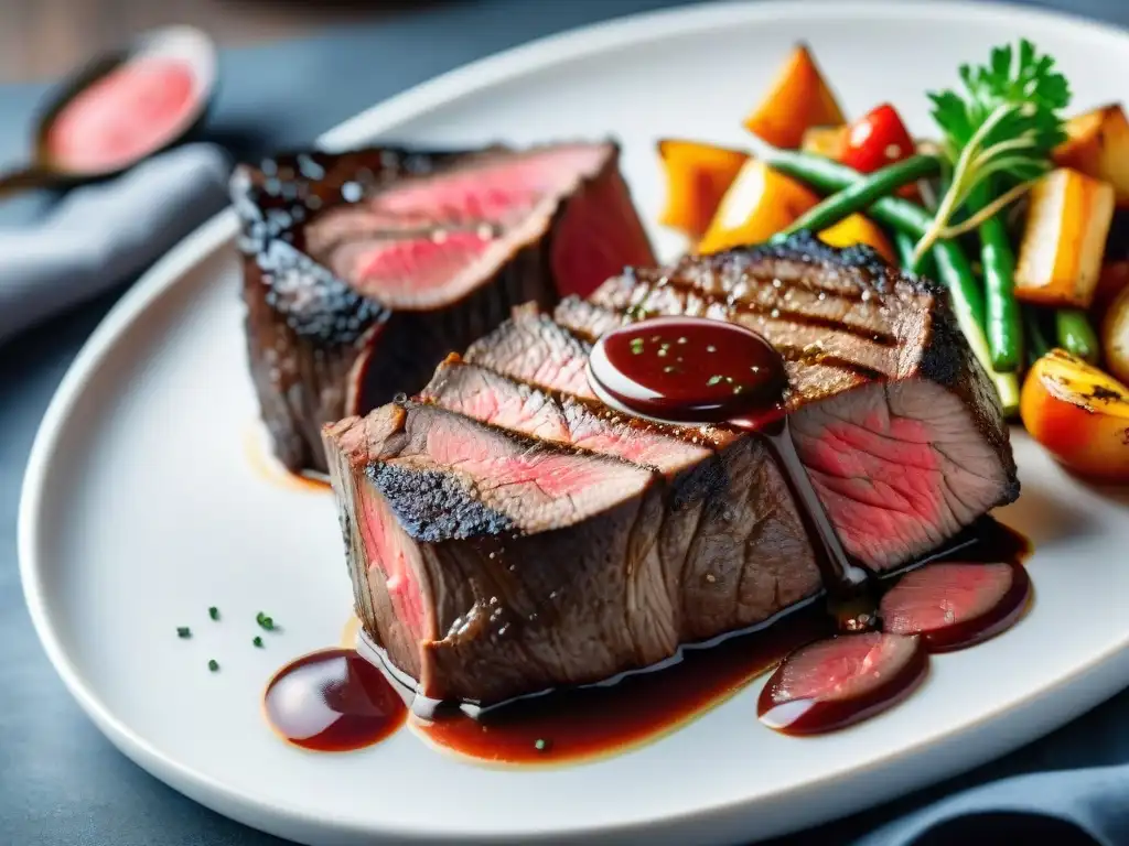 Una comparación visual entre Chateaubriand y Filet Mignon, dos exquisitas piezas de carne perfectamente cocidas