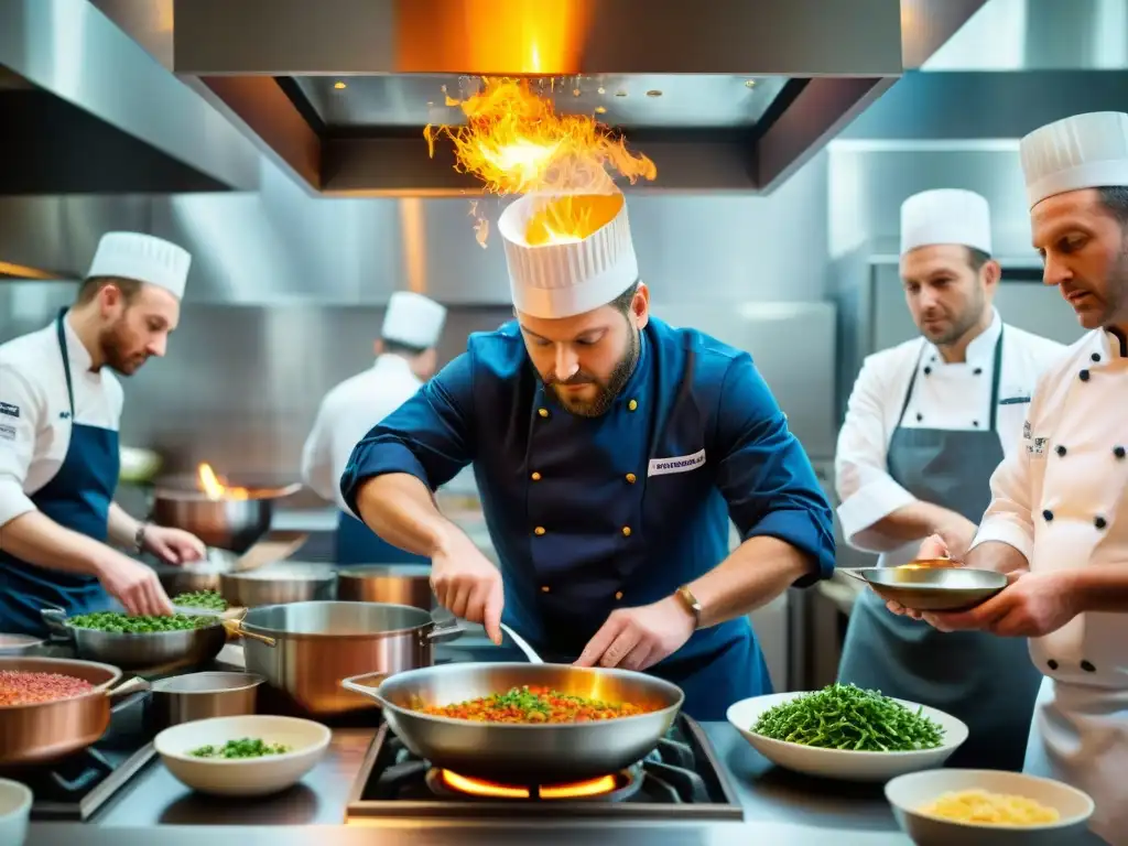 En un concurso de cocina francesa innovador, chefs apasionados crean platos visualmente impactantes