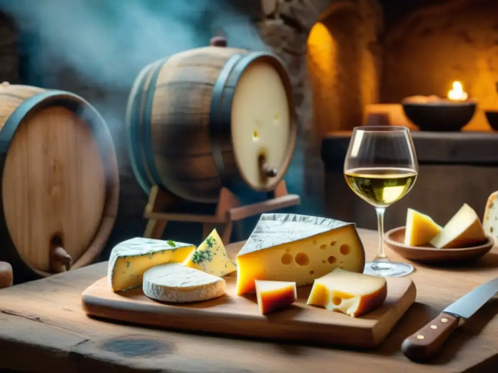 Degustación de quesos franceses en bodega: una experiencia culinaria que refleja la influencia cultural cocina francesa