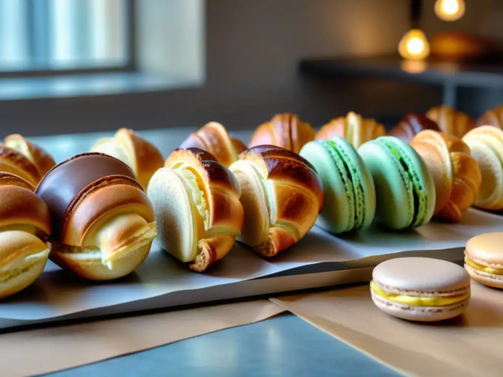 Delicada pastelería francesa con toque vegano: croissants, macarons y pasteles veganos