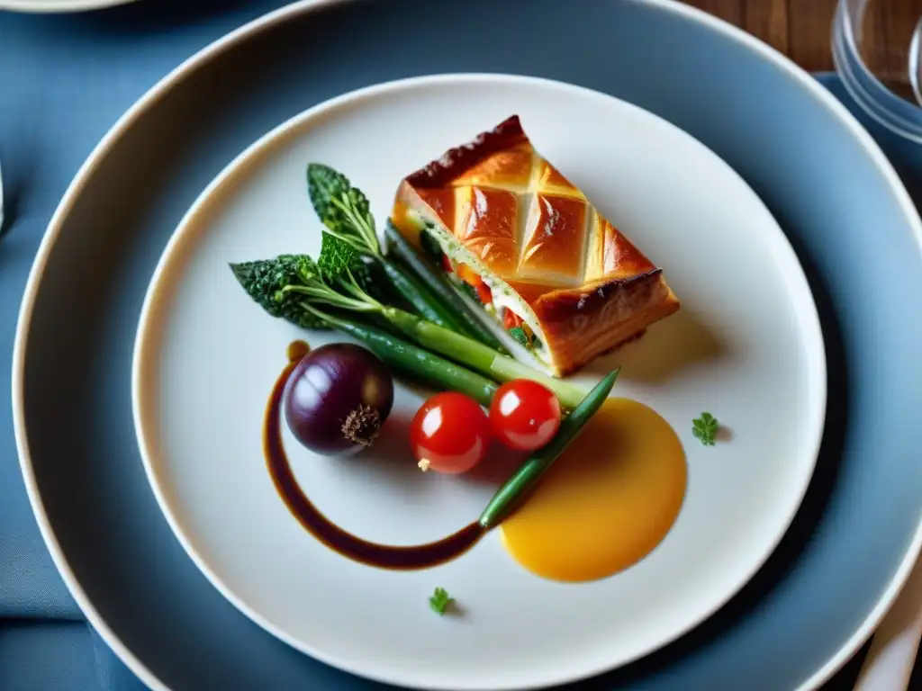 Delicada fotografía de platos franceses Instagram, resaltando detalles culinarios y colores vibrantes